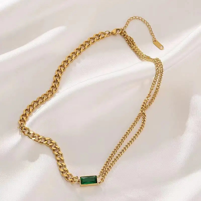 Emerald Crystal Necklace